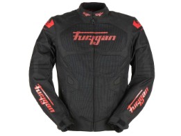 Atom vented Evo Motorradjacke (Schwarz/Rot)