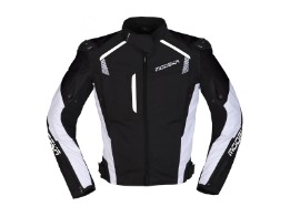 Lineos Motorradjacke Herren (schwarz/weiß)