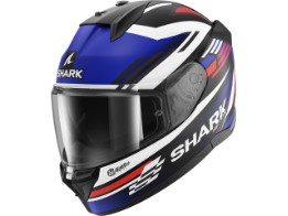 D-SKWAL 3 Firstlap Motorradhelm (Schwarzmatt/Blau/Rot)