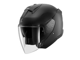 SKWAL JET Blank Motorradhelm (Schwarzmatt)