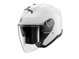 SKWAL JET Blank Motorradhelm (Weiß)