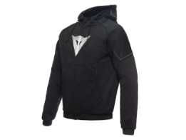 Daemon-X Safety Zip Motorrad Hoodie Herren (schwarz/weiß)