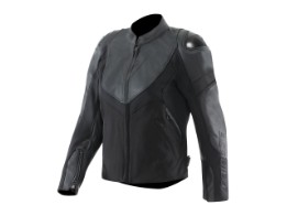 Iperattiva Motorradlederjacke Damen (Schwarz)