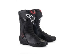 SMX-6 V3 Motorradstiefel (Schwarz/Weiß/Rot)