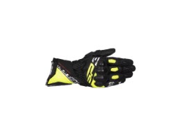 SP-3 Motorradhandschuhe (Schwarz/Fluogelb)