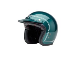 Custom 500 Steve McQueen Riverside Motorradhelm (Grün/Weiß)