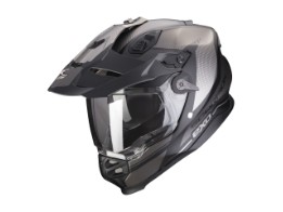 ADF-9000 Air Trail Adventure Helm (schwarzmatt/silber)