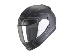 EXO-491 West Integralhelm (schwarzmatt/silber)