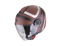 EXO-City II Riva Motorradhelm (Braunmatt/Silber)