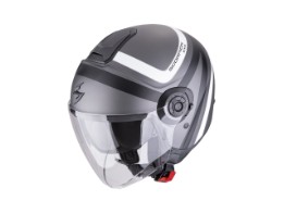 EXO-City II Riva Motorradhelm (Silbermatt/Schwarz/Weiß)