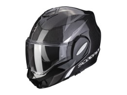 EXO-Tech Carbon Klapphelm (carbon/schwarz/weiss)