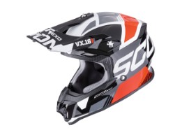 VX-16 EVO Air Analog Crosshelm (Schwarz/Rot/Weiß)