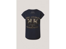 Savage Roses T-Shirt Damen (Blau)