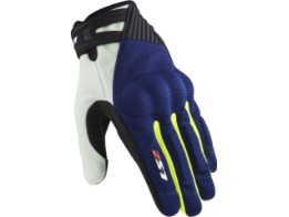 Dart II Motorradhandschuhe (Blau/Fluogelb/Schwarz)