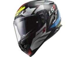 FF327 Challenger CT2 Sporty Integralhelm (weiss/blau/gelb)