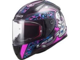 FF353 Rapid Mini Voodoo Kinderhelm (schwarzmatt/pink/weiss)