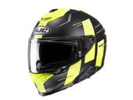 i71 Peka MC3HSF Integralhelm (schwarzmatt/gelb)