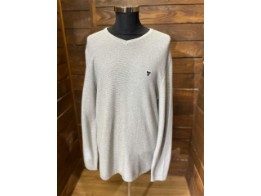 V-Neck Sweater Pullover Herren (grau)