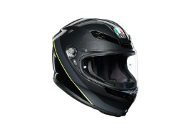 K6 Minimal Helm unisex (schwarz/gelb)