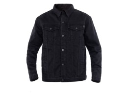 Maverick Black Raw Motorradjacke (Schwarz)