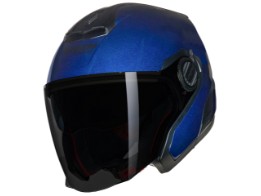 N40-5 N-Com Classico Nobile 312 Motorradhelm (Blau/Schwarz)