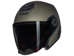 N40-5 N-Com Classico Nobile 315 Motorradhelm (Graumatt/Schwarz)