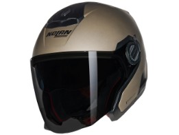 N40-5 N-Com Classico Nobile 317 Motorradhelm (Beigematt/Schwarz)