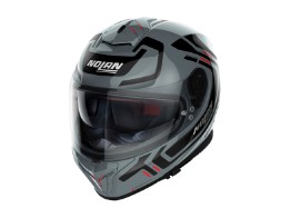 N80-8 Ally N-COM Integralhelm (grau/schwarz/rot)