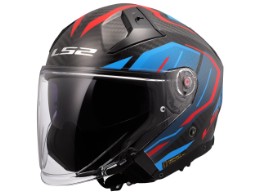 OF603 Infinity II Carbon Urus Motorradhelm (Blau/Rot/Carbon)