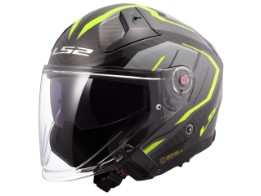 OF603 Infinity II Carbon Urus Motorradhelm (Schwarz/Gelb/Carbon)