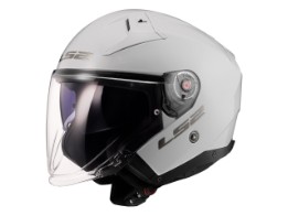 OF603 Infinity II Solid Motorradhelm (Weiß)