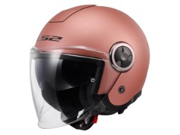OF620 Classy Solid Motorradhelm (Rosegoldmatt)