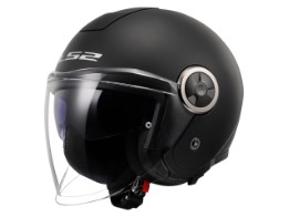 OF620 Classy Solid Motorradhelm (Schwarzmatt)