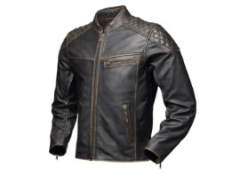 Phinix Motorrad Lederjacke Damen (Braun)