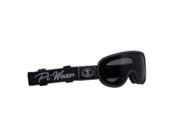 Arizona SM Retro Brille mit Brillenband getönt (schwarz/schwarz)
