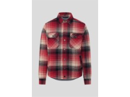 Houston Rider Shirt Motorradhemd (Rot/Schwarz/Beige)