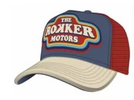 70's Trukker Basecap (Dunkelblau/Rot/Beige)