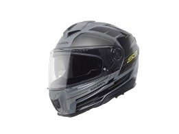S3 ECE Apex Motorradhelm (Grau/Schwarz)