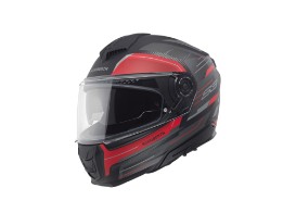 S3 ECE Apex Motorradhelm (Anthrazitmatt/Rot)