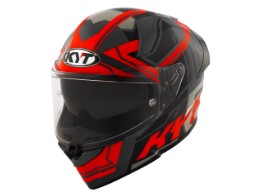 R2R Octane Red Motorradhelm (Schwarzmatt/Rot)