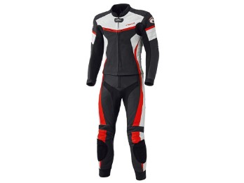 Spire Motorradlederkombi 2tlg. (Schwarz/Rot)