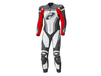Rush Motorradlederkombi 1tlg. (Schwarz/Weiß/Rot)