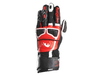 Styg15 Motorradhandschuhe (Schwarz/Weiß/Rot)