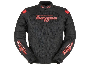 Atom vented Evo Motorradjacke (Schwarz/Rot)