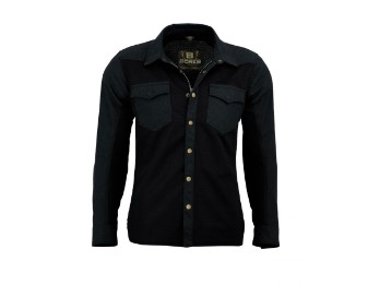 Driver Shirt MESH Hemd Herren (schwarz)
