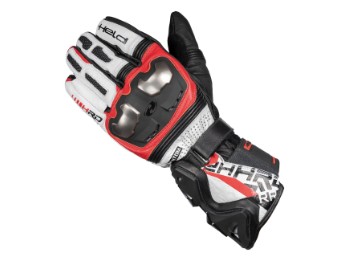 Phantom 3 Motorradhandschuhe (Weiß/Rot/Schwarz)
