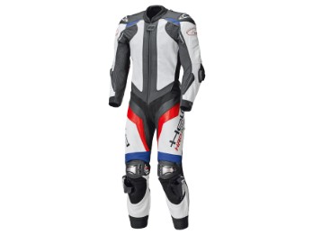 Race-Evo II Motorradlederkombi 1tlg. (Weiß/Schwarz/Rot/Blau)