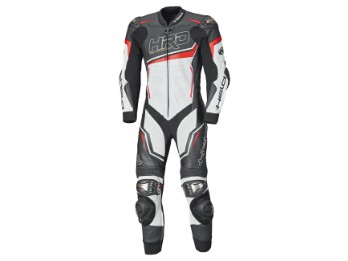 Slade II Lederkombi 1tlg. Herren (schwarz/weiß/rot)