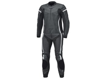 Spire 2 Motorradlederkombi 2tlg. Langgröße (Schwarz/Weiß)