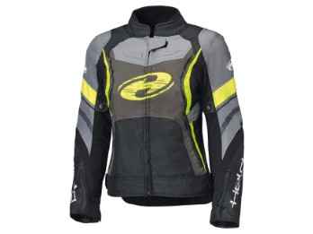 Baxley Top Motorradjacke Damen (Schwarz/Neongelb)